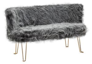 Divanetto 2 Posti 134x54x77 cm in Tessuto Imbottito