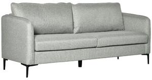Divano 3 Posti 193x78x71 cm in Tessuto Poliestere Grigio