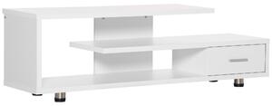 Mobile TV Aperto 135x35x41,7 cm per TV fino a 65" in Truciolato Bianco