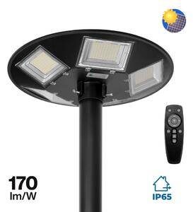 Lampione LED Solare 400W, IP65, Crepuscolare e Sensore di movimento Colore Bianco Naturale 4.000K