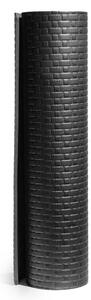 Tappeto per Yoga Fitness 173x61 cm Spessore 8 mm Nero