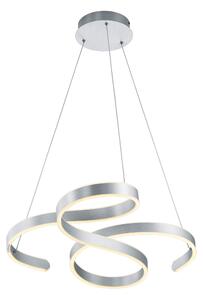 Lampada a Sospensione da Interno a LED in Metallo Alluminio Spazzolato