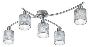 Plafoniera da Interno E14 in Metallo Nickel Opaco
