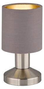 Lampada tavolo da Interno E14 in Metallo Nickel Opaco