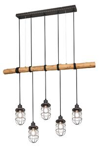Lampada a Sospensione da Interno a LED in Metallo Nickel Opaco