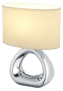 Lampada tavolo da Interno E27 in Ceramica Argento
