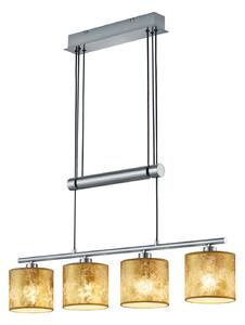 Lampada a Sospensione da Interno E14 in Metallo Nickel Opaco