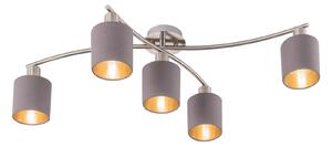 Plafoniera da Interno E14 in Metallo Nickel Opaco