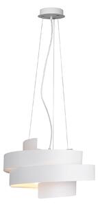 Lampada a Sospensione da Interno E27 in Metallo Bianco Opaco