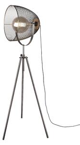 Piantana da Interno a LED in Metallo Nickel Opaco