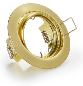 Illuminazione da Incasso da Interno GU10 in Metallo Ottone Satinato