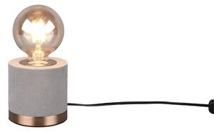 Lampada tavolo da Interno a LED in Tessuto Grigio