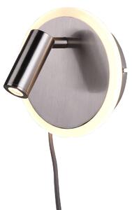 Applique da Interno a LED in Metallo Nickel Opaco