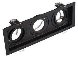 Illuminazione da Incasso da Interno a LED in Metallo Nero Opaco