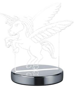 Lampada tavolo da Interno a LED in Metallo Cromo