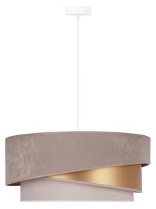 Duolla - Lampadario a sospensione con filo KOBO 1xE27/15W/230V diametro 45 cm beige/oro/color crema