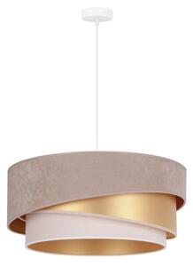 Duolla - Lampadario a sospensione con filo KOBO 1xE27/15W/230V diametro 45 cm beige/oro/color crema