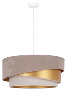 Duolla - Lampadario a sospensione con filo KOBO 1xE27/15W/230V diametro 45 cm beige/oro/color crema