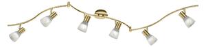 Faretto da Interno a LED in Metallo Ottone Satinato