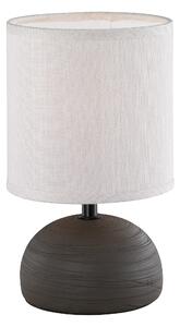 Lampada tavolo da Interno E14 in Ceramica Marrone
