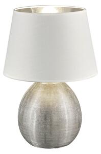 Lampada tavolo da Interno E27 in Ceramica Argento