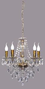 Lampadario da Interno E14 in Metallo Ottone Lucido