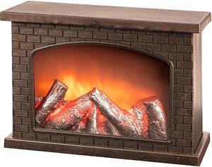 Camino decorativo - Stufa elettrica ad effetto camino - Crea un'atmosfera accogliente - Effetto fiamma realistico - 28 x 118 x 198 cm - Nero