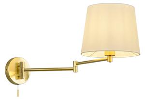 Applique da Interno E27 in Metallo Ottone Satinato