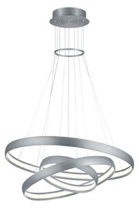 Lampada a Sospensione da Interno a LED in Metallo Alluminio Spazzolato