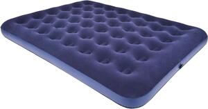 Materasso gonfiabile matrimoniale - Ideale per campeggio e ospitalità - Struttura a nido d'ape - 203 x 152 cm - Blu