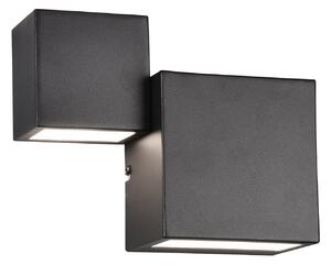Applique da Interno a LED in Metallo Nero Opaco