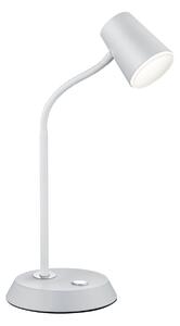 Lampada tavolo da Interno a LED in Metallo Bianco Opaco