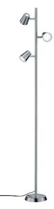 Piantana da Interno a LED in Metallo Nickel Opaco