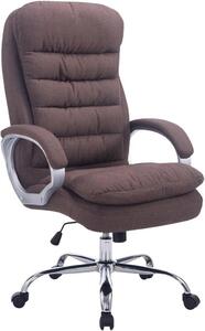 Sedia da ufficio ergonomica - Sedia confortevole - Ideale per il lavoro da casa - Regolabile e girevole - Altezza 131 cm - Colore marrone
