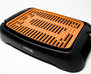 Bistecchiera Grill Elettrico 1250W Barbecue Senza Fumo Mediashopping Master Copper