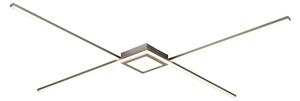 Plafoniera da Interno a LED in Metallo Nickel Opaco