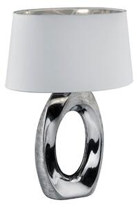 Lampada tavolo da Interno E27 in Ceramica Argento