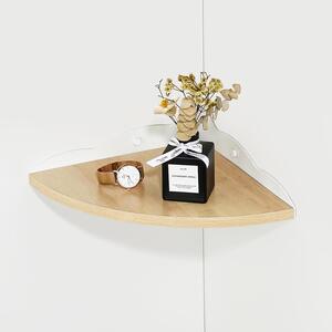 Mensola da parete sospesa - Mensola in legno - Ideale per esporre decorazioni - Con foro per cavi - 276 cm - Bianco