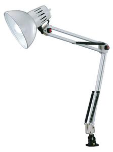 Lampa a morsetto da Interno E27 in Metallo Bianco