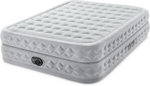 Letto gonfiabile - Comodo per dormire - Dotato di pompa integrata - Dimensioni: 152x203 cm - Colore: grigio
