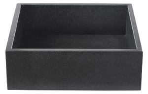 Lavabo quadrato in terrazzo nero L40 cm LOUSSA