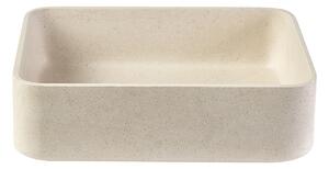 Lavabo rettangolare in pietra naturale beige L48 cm ALIZEE