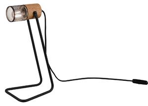 Lampada tavolo da Interno a LED in Metallo Nero Opaco