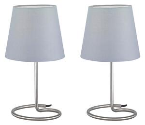 Lampada tavolo da Interno E14 in Metallo Nickel Opaco