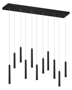 Lampada a Sospensione da Interno a LED in Metallo Nero Opaco