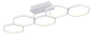Plafoniera da Interno a LED in Metallo Bianco Opaco