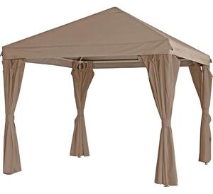 Lesli Living Gazebo "Yasumi" color tortora 300x300 cm