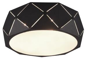 Plafoniera da Interno E27 in Metallo Nero Opaco