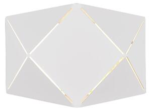 Applique da Interno a LED in Metallo Bianco Opaco