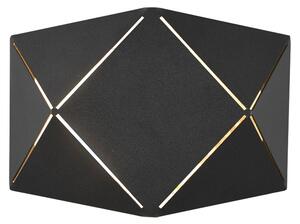 Applique da Interno a LED in Metallo Nero Opaco